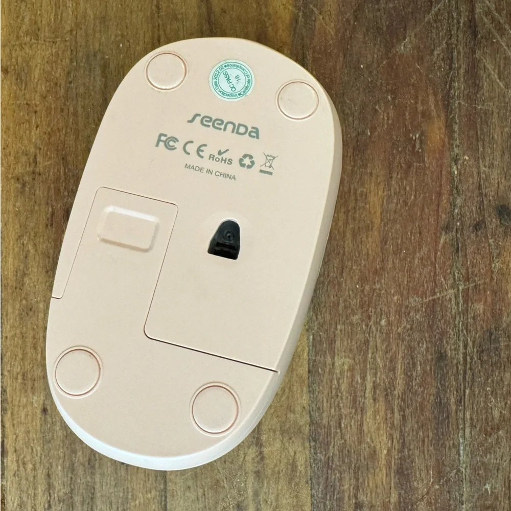 Wireless Logitech Pink Keyboard and Seenda Mouse
